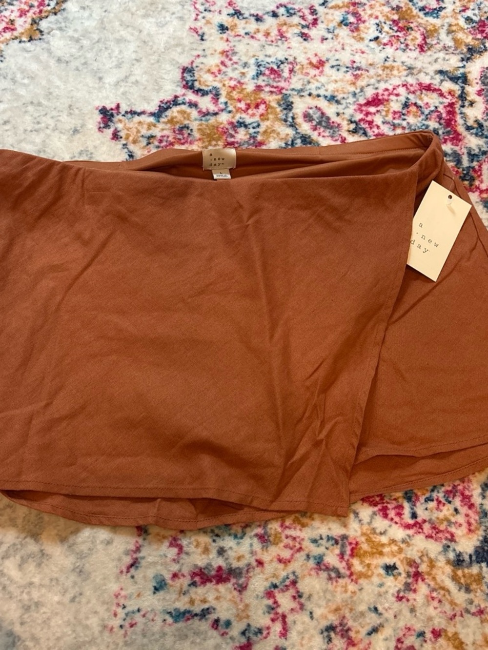A New Day Women's Rust Brown Skort